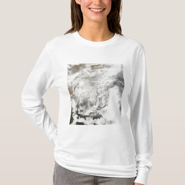 Camiseta Forte queda de neve na China (Frente)