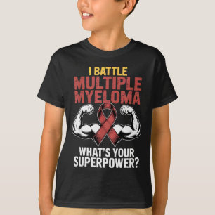 Camiseta Forte sobrevivente de câncer de mieloma lutador ro