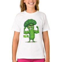 Forte Veggies Club-Flexível Brócolis Funny Cartoon