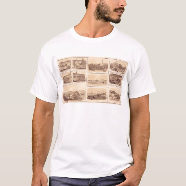 Camiseta Fortes Sumter & Moultrie, a ilha de Sullivan (Frente)