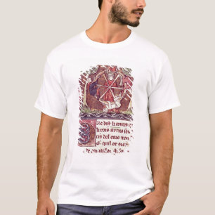 Camiseta Fortuna cega da deusa com rei Arthur