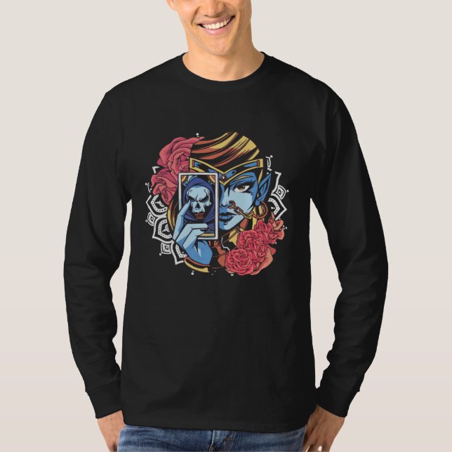 Camiseta Fortune Teller Crystal Ball Clairvoyance Tarot Car (Frente)