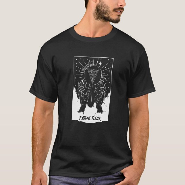 Camiseta Fortune Teller Paranormal Mystic Gypsic Psychic Wi (Frente)