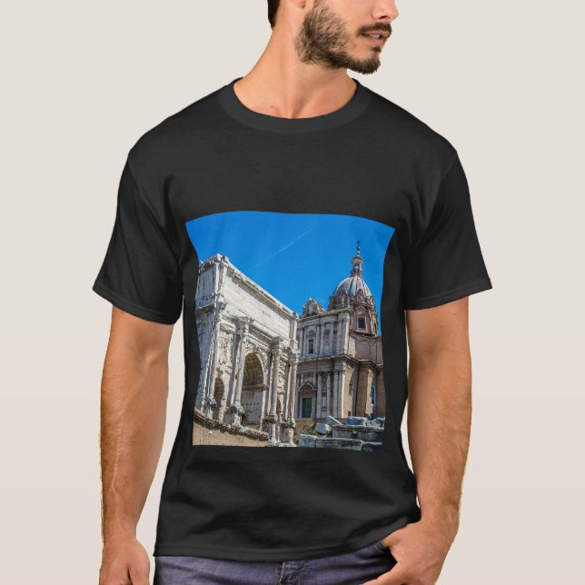 Camiseta Fórum Romano arruina em Roma, Itália (Frente)