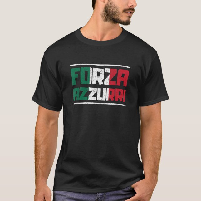 Camiseta Forza Azzurri Itália (Frente)