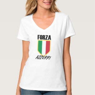 Camiseta Forza Azzurri Itália Flag Soccer