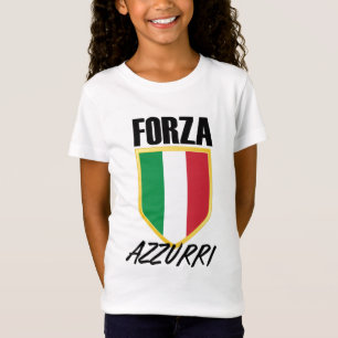 Camiseta Forza Azzurri Itália Flag Soccer