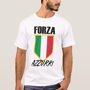 Camiseta Forza Azzurri Itália Flag Soccer