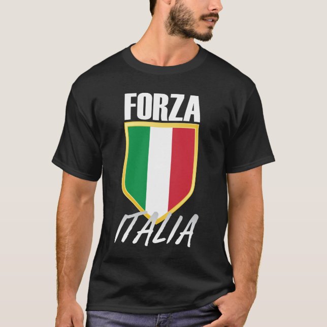 Camiseta Forza Italia Flag Soccer (Frente)