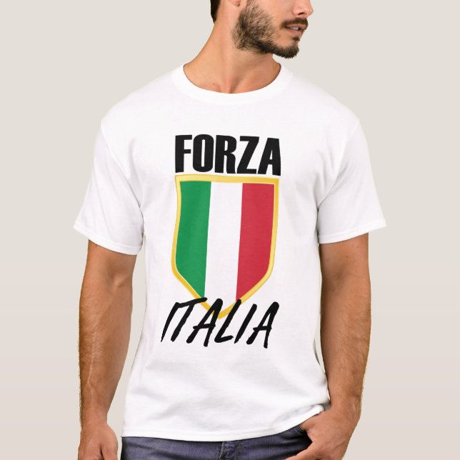 Camiseta Forza Itália Flag Soccer (Frente)