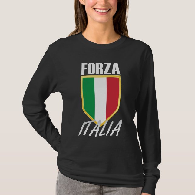 Camiseta Forza Italia Flag Soccer (Frente)