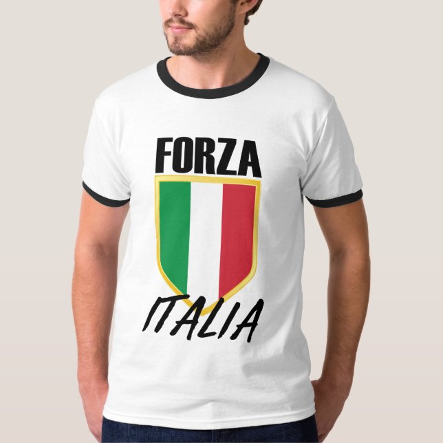 Camiseta Forza Itália Flag Soccer (Frente)