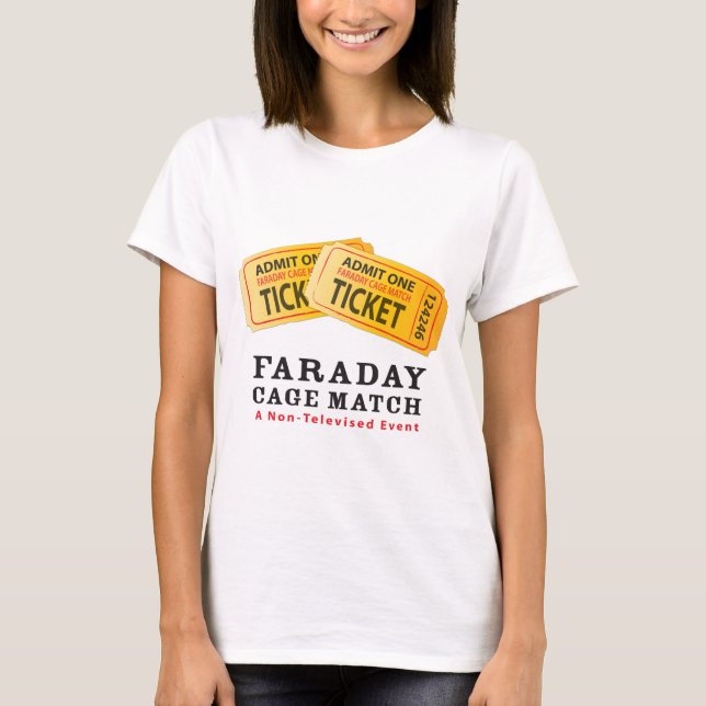 Camiseta Fósforo da gaiola de Faraday (Frente)
