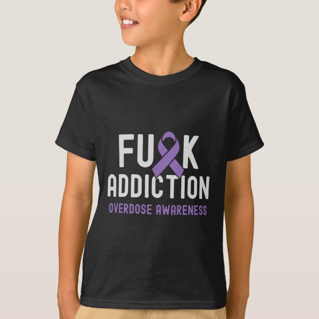 Camiseta Fósforo Vício Sensibilização para a Sobredosagem 2 (Frente)