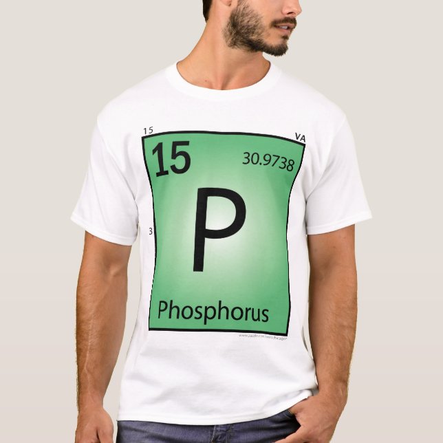 Camiseta Fosforoso (P) t-shirt do elemento - parte (Frente)