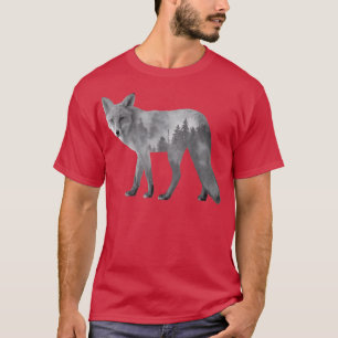 Camiseta Fosilhouette Fosilhouette é duplamente exposta à n