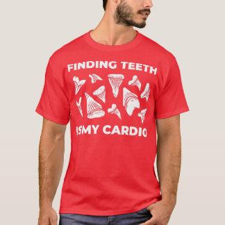 Camiseta Fósseis caçadores e tubarões caçadores de dentes