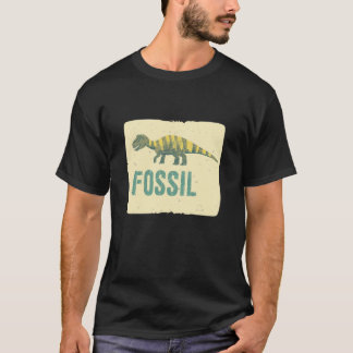 Camiseta Fossil de Dinossauro Engraçado Costume para Adulto
