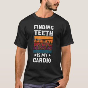 Camiseta Fóssil de recolha de dentes de tubarão Megalodon