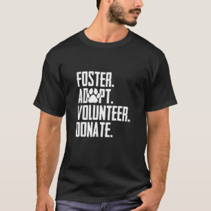 Camiseta Foster Adotar Bolsa de Salvamento de Doadores Volu