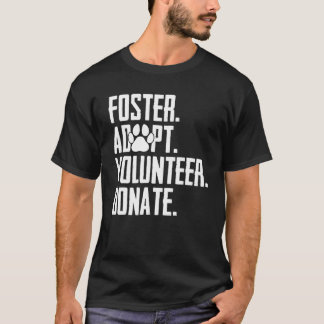 Camiseta Foster Adotar Bolsa de Salvamento de Doadores Volu