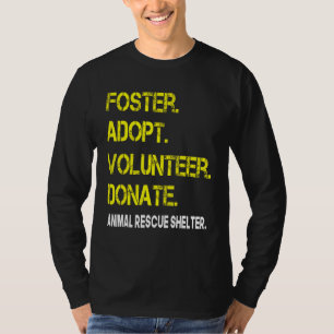 Camiseta Foster Adotar Voluntário Dador para Dar Prateleira
