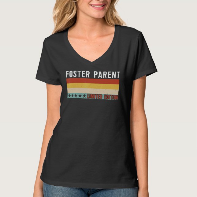Camiseta Foster Parent Job Title Profession Worker Apprecia (Frente)
