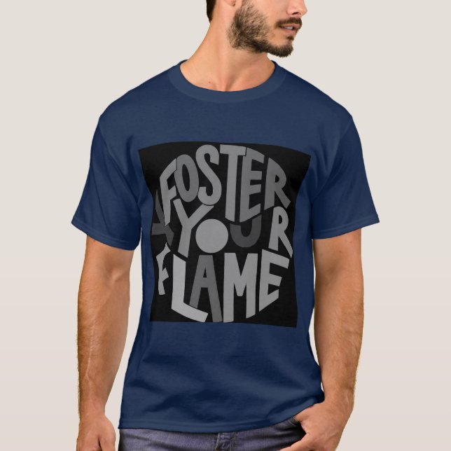Camiseta "Foster Sua Chama: Ignite Sua Paixão" (Frente)