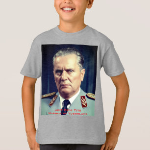 Camiseta Foto Antiga do Marechal Iugoslavo Josip Broz Tito