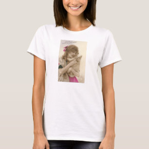Camiseta Foto antiga vitoriana e cão