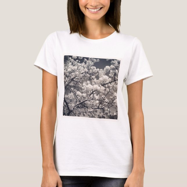 Camiseta Foto ao quadrado - Flor de Cereja (Frente)