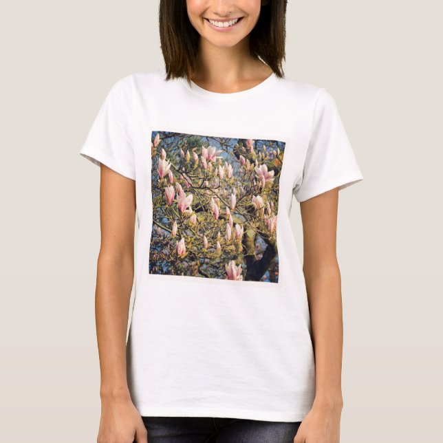 Camiseta Foto ao quadrado - Magnolia Blossom (Frente)