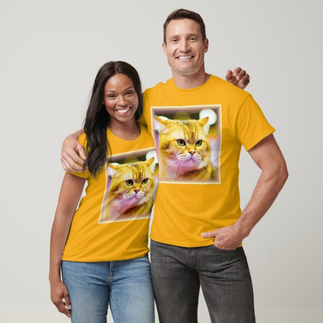 Camiseta Foto bonita de um gato bonito. Compre agora (Unissex)