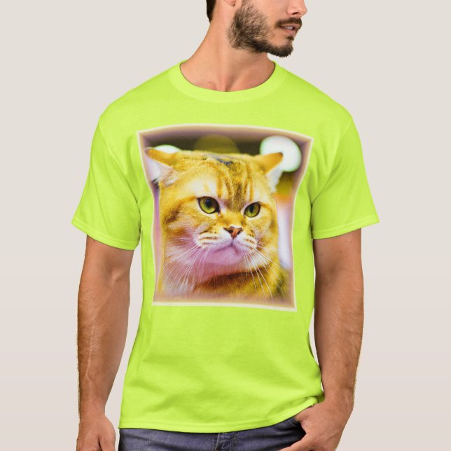 Camiseta Foto bonita de um gato bonito. Compre agora (Frente)