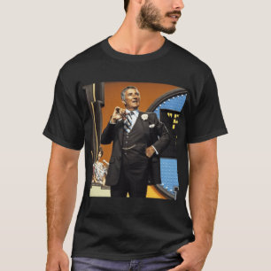 Camiseta foto colorida de Richard Dawson dos anos 980