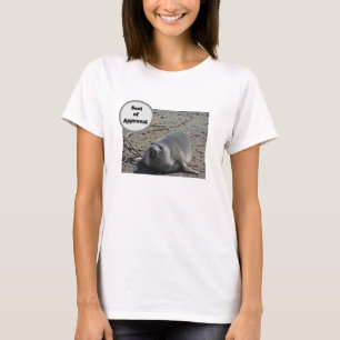 Camiseta Foto cómico do selo de elefante do selo de