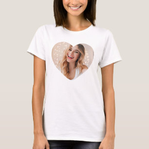 Camiseta Foto coração moderna