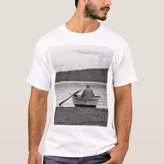 Camiseta Foto cultural do estilo de vida legal do pescador  (Frente)