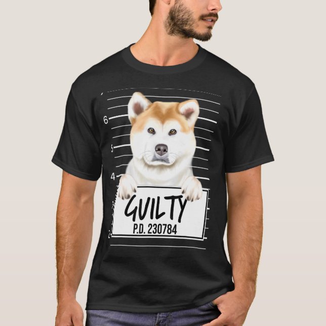 Camiseta Foto da Akita Culpada (Frente)