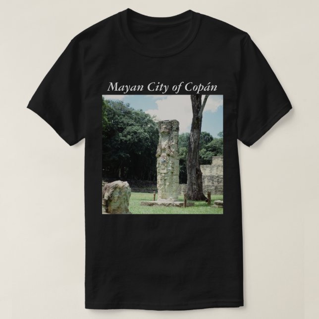 Camiseta Foto da antiga cidade maia Copan Honduras (Frente do Design)