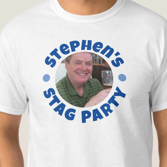 Camiseta Foto da Despedida de Solteiro do Homem (Criador carregado)