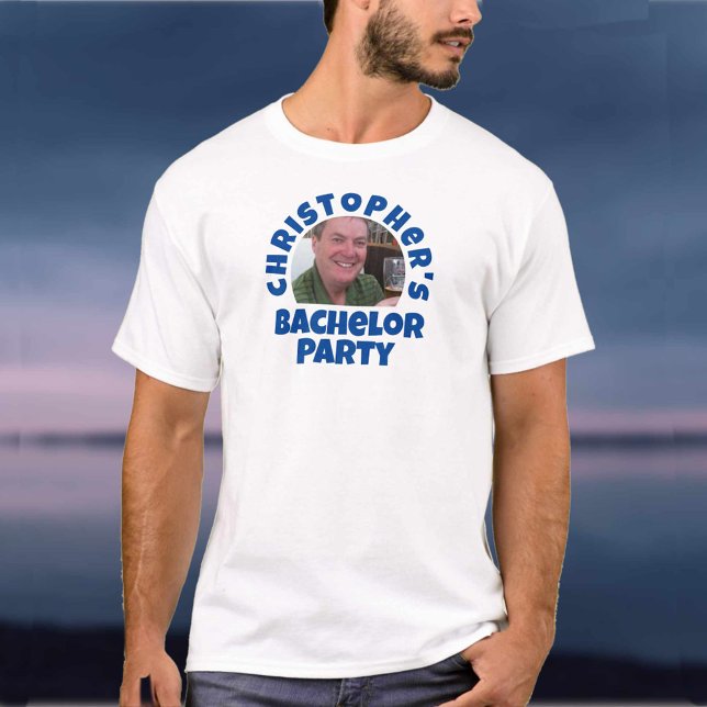 Camiseta Foto da Despedida de Solteiro do Noivo (Criador carregado)