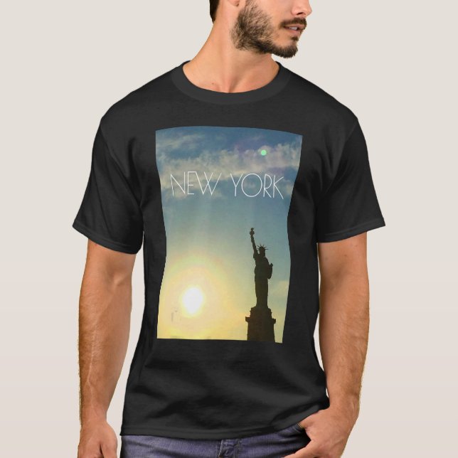 Camiseta Foto da estátua da liberdade em Nova Iorque (Frente)