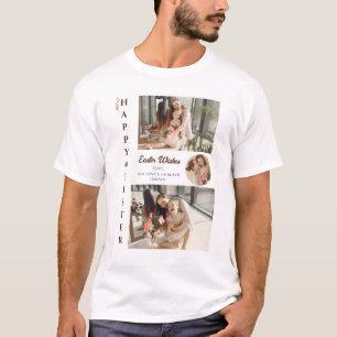 Camiseta Foto da família Easter Eggs, Bênçãos de Páscoa Ele