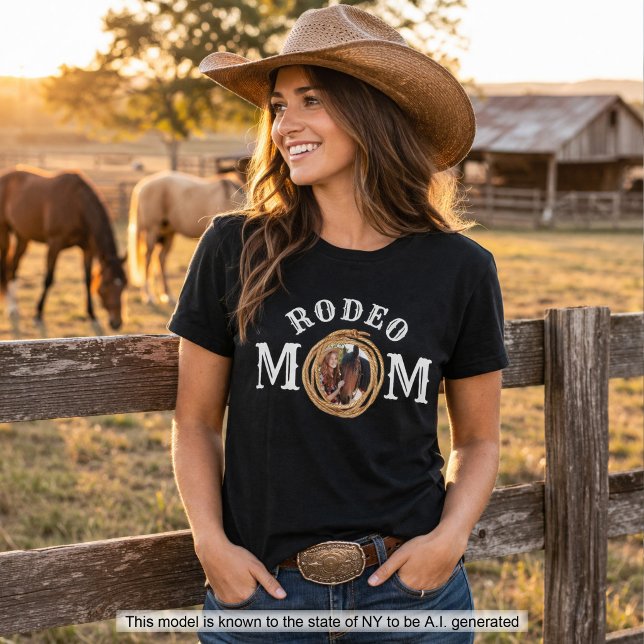 Camiseta Foto da Mãe do Rodeio (Criador carregado)