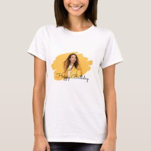 Camiseta Foto da marca personalizada Parabéns, T-Shirt