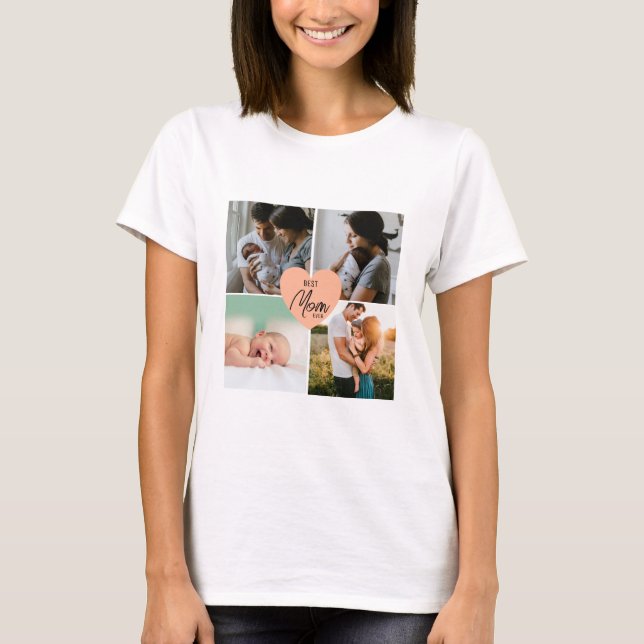 Camiseta Foto Da Melhor Mãe Moderna 4 (Frente)