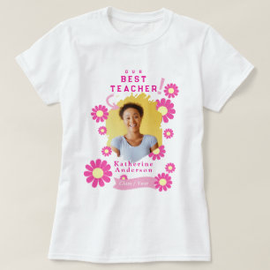 Camiseta Foto da Melhor Professora Daisy Branco