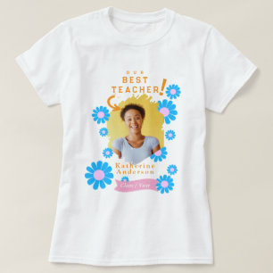 Camiseta Foto da Melhor Professora Daisy Branco
