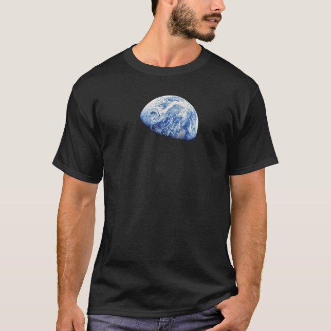 Camiseta Foto da NASA Apollo 8 Earthrise Lua em Órbita Luna (Frente)